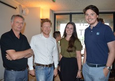 Renno van Dijk (Berrico Foodcompany), Koen Kromhof (Tradin Organic), Fieke van Dijk (Berrico Foodcompany) en Gregory Ford (Berrico Foodcompany).