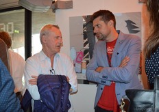 Rob Bos (Eco-Groothandel) met Geert-Jan Kemme van BeterBio.