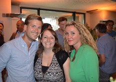 Rob van Santen (IDorganics), Lenneke Pors-Schot (Biojournaal) en Kirsten Benedikt (Tradin Organic).