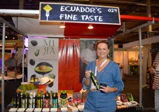 Jolanda Groot van Ecuador's Fine Taste had onder meer biologische chocolade bij.