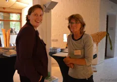 Maria van Boxtel (Land & Co) met Marga Verheije (Moestuin Leyduin).