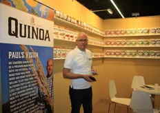 Quinoa in diverse verschijningsvormen bij Paul's Finest Quinoa, een merk van Quality Food Group International: in soep, magnetronverpakking en repen.