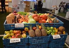 Kleurrijke biologische AGF-producten fleurden de stand van Haagland op.