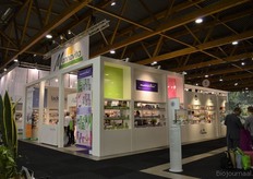 De buitenkant van de Mannavita-stand.