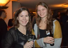 Lisa Lensen (Wageningen University) met Maren Peters (Tradin).