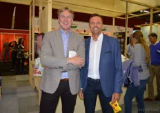 Steven van Wijk (Algemeen Directeur Natudis) met Jeroen Mustert (General Manager Wessanen).