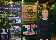 Marianne Pedersen presenteerde de nieuwe Purple Lavender-lijn van Urtekram. Ook nieuw zijn diverse bodyscrubs.