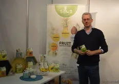 Karl Vanderplaetse stond wederom met het gevriesdroogde fruit van Adya op de beurs. Nieuw en uniek in het aanbod is Jackfruit.