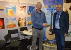 Richard Polderdijk en Jan van der Werff van C. Meijer. Zij introduceerden het nieuwe aardappelras Acoustic.