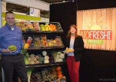 Patricia Boemaars en Gerrit Jan Roza van BioFreshi Produce.