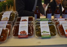 A.Bio.med.soc.soop.agr laat de bezoeker kennismaken met het assortiment voorverpakte Italiaanse biologische producten.