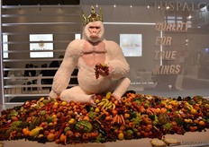 Hispalco toonde op een ludieke manier de biologische groente en fruit.