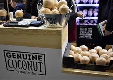 Genuine Coconut liet de bezoeker kennismaken met de smaak van biologische kokosnoot.