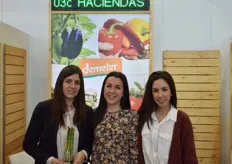 Marisol Malfeito, Sandra Cervera en Sylvia Llamas vertegenwoordigen het Spaanse bedrijf Haciendas Bio.