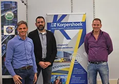 Jaap de Greef, Marc Tabak en Rudi Korpershoek vertegenwoordigen Korpershoek op de beurs in Duitsland.