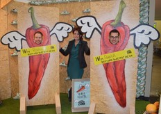 "Robbin Lansbergen, Astrid Rog en Patrick de Schepper vroegen bij Bio-Center ZANN op deze manier aandacht voor de Sweet Dreams puntpaprika's. "Deze introduceren we wanneer het Holland seizoen begint", aldus Astrid."