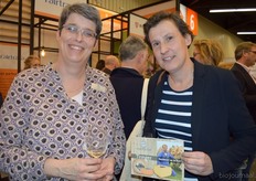 Marja Bastiaansen (Bastiaansen Bio Kaas) met Merle Koomans van den Dries (Odin).