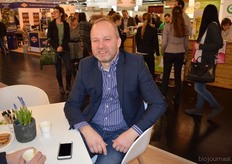 Bauke van der Veen bezocht namens VNK de stand van Green Organics.