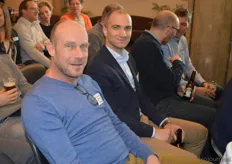 Links Wilfred Jonkman van Reudink Biologische Voeders zat tijdens de presentaties naast Paul van Schijndel van Rhumveld Winter & Konijn.