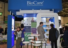 BioCare stond met een uitgebreide stand waar de bezoeker veel informatie kon vinden.