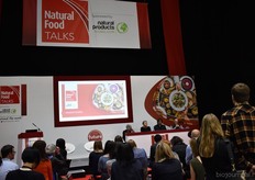 Ook de lezig over Natural Food werd druk bezocht.