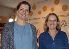 Anita Groenendijk en Jacqueline de Kool vertegenwoordigden samen Natudis.
