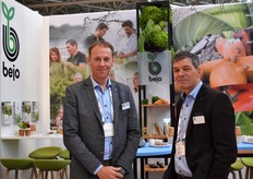 Bart Kuin en Bram Weijland van Bejo waren ook aanwezig in de RAI. Zij gaven ook een presentatie over veredeling tijdens deze dagen.