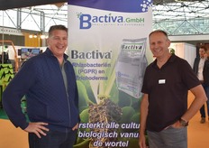 "Cor Driessen en Arjen Verber van Bactiva hebben goede verwachtigen van de beurs. "We hebben zo op de eerste ochtend al heel wat mensen gesproken en zijn positief. We zijn een jong en klein bedrijf en vinden het leuk dat we onszelf kunnen presenteren hier op de TOFF", aldus Cor."