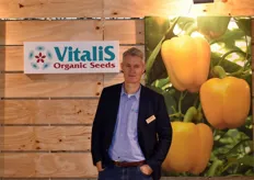 Maarten Vrensen van Vitalis Organic Seeds is blij met de TOFF tijdens de Green Tech, hij was lang opzoek naar een beurs waar toeleveranciers komen.