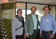 Raiza Schokker, Herco Schoemaker en Sandy Vree bezochten de BioBorrel namens IDorganics.