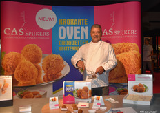 Cas Spijkers van Excellent biedt biologische kroketten en bitterballen aan van Weiderijck.