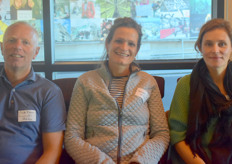 Het team van Annemieke's Pluktuin: Pieter Damen, Annemieke de Haan en Helge Keessen. 