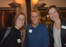 Isabel Coppens (van Cîme), Sindy Vreugdenhil (extern relatiemanager bij Triodos Bank) en Mathile Meijers (PlanetPR). 