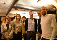 V.l.n.r.: Joanna van Eersel (TLR), Branka Fisic (Biocore), Arno van der Heijden (TLR), Arnoud Weehuizen (Biocore) en René van Zandwijk (Biocore). 