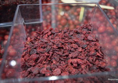 Bert-Jan: "Nieuw zijn deze zogenaamde 'cranflakes'. Hier is jaren aan research voorafgegaan. Ze zijn gedroogd en ongezoet, ideaal voor in de muesli of om bijvoorbeeld te omhullen met chocolade."