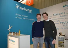 Jaap Stockmann en Gijs van Elst debuteerden met Meelunie op de beurs in Neurenberg. Gijs: "We groeien met onze grote klanten mee in biologisch en zijn tot nu toe positief verrast over het niveau van deze beurs."