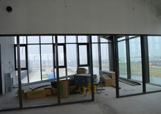 Het kantoor van Erik. 