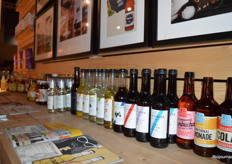 Een deel van het (veelal biologische) drankenaanbod van JetDrinks.