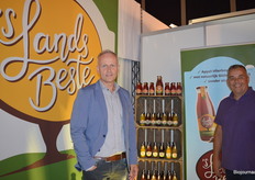 Alex Poortinga stond met de biologische sappen van 's Lands Beste op de Rotterdamse beurs.