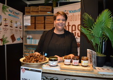 Gemma Lakerveld stond op het festival van Voets namens Yogi & Yousef (die dus ook met een kraam op het Markplein stonden.