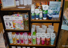 In de stand was veel aandacht voor de producten van Lavera.