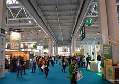 De beursvloer was erg overzichtelijk ingedeeld.