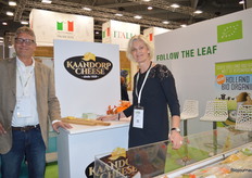 Wolter Prins en Carla Bos bij Kaandorp Cheese. Wolter: "Wij doen al vrij veel zaken in Frankrijk, via o.a. Biocoop."