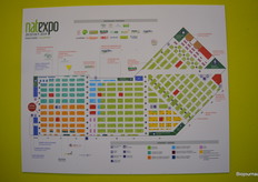 De beursplattegrond. 