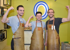 Floris Reurts, Antoine Debray en Tom Reurts van Gkazas olijfolie.