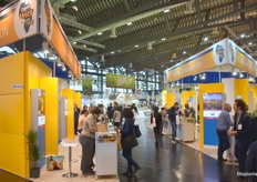 Het Afrika paviljoen, waar verschillende start-ups hun ondernemingen konden promoten. 