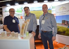 Ook Millets Place debuteerde op de beurs: Anne Hulst, Ruud van Klaveren, Feije Dijksterhuis. "Onze specialiteit is teff", aldus Ruud.