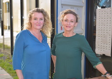 Simone en Kirsten waren het welkomstcomité.