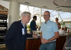 Wilbrord Braakman (Ekklesia e.a.) en Jan Groen, voorzitter van De BioBorrel en eigenaar van Green Organics.