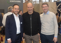 Het trio van Früchte Widmann GmbH met vestigingen op de groothandelsmarkt in München en Taufkirchen: Andreas Kreuzmair, directeur Hans Widmann en Andre Kirchenwitz.